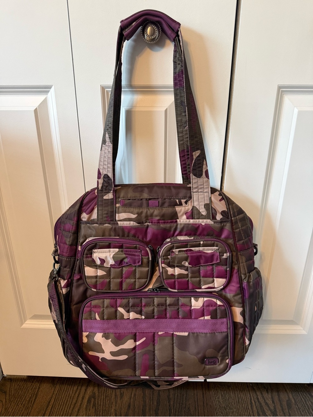 Lug brand Quilted Purple Camo Tote Bag - Women